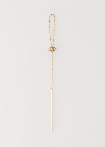 Eclipse Earring 14k Eye Single Thread Through