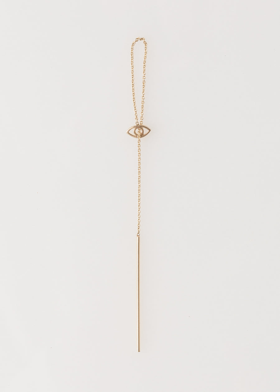 Eclipse Earring 14k Eye Single Thread Through