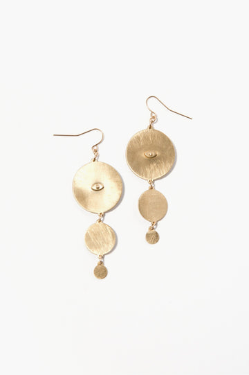 Desert Three Disks Earrings