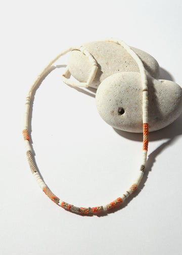 LaLoba Necklace - Woven Beads Long Light