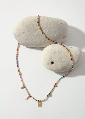 LaLoba Necklace - Charms on Beads Short