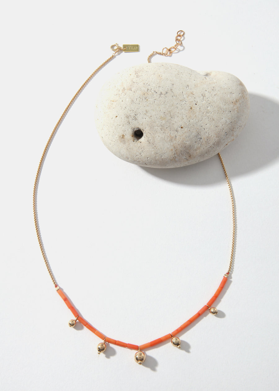 LaLoba Necklace - Half Coral Short