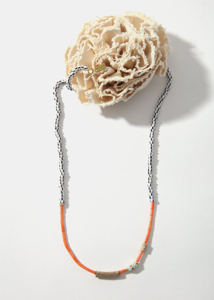 LaLoba Necklace - Half Coral Long