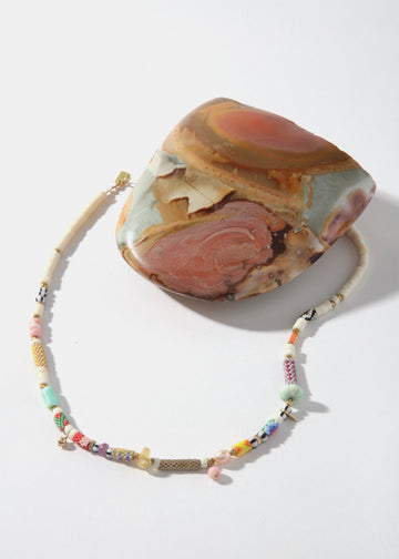 LaLoba Necklace - Woven Beads Short Mixed