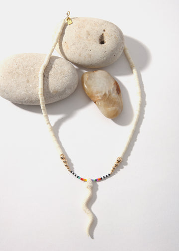 LaLoba Necklace - Snake on Beads Short