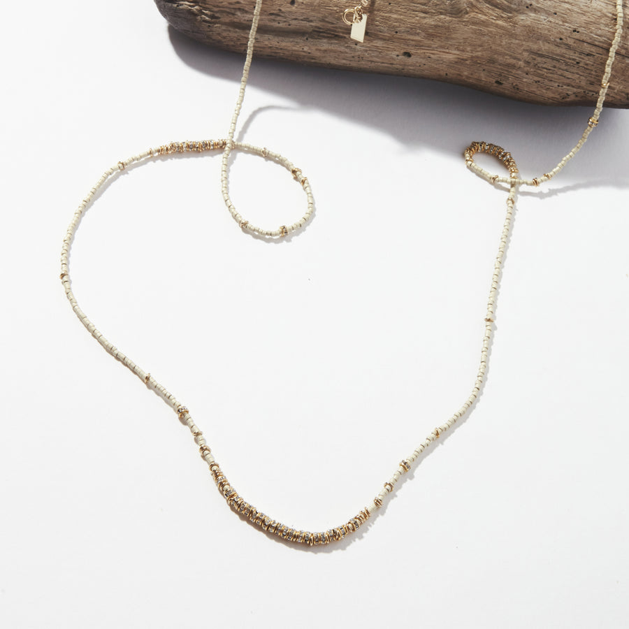 Dune Crystals Long Full Light Necklace