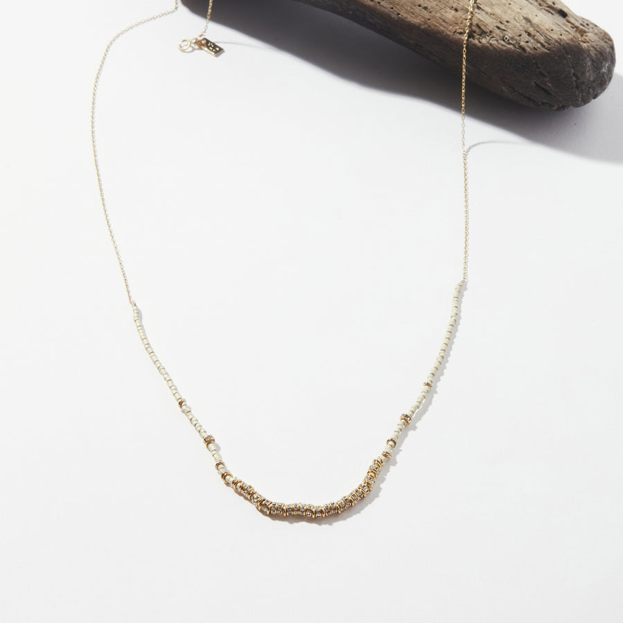 Dune Crystals Long Half Light Necklace