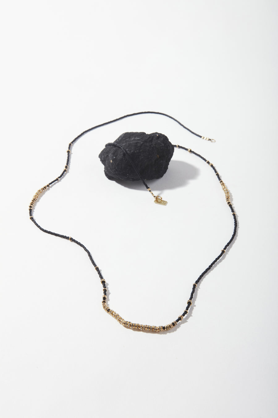 Lune Noir Crystals Long Full Necklace