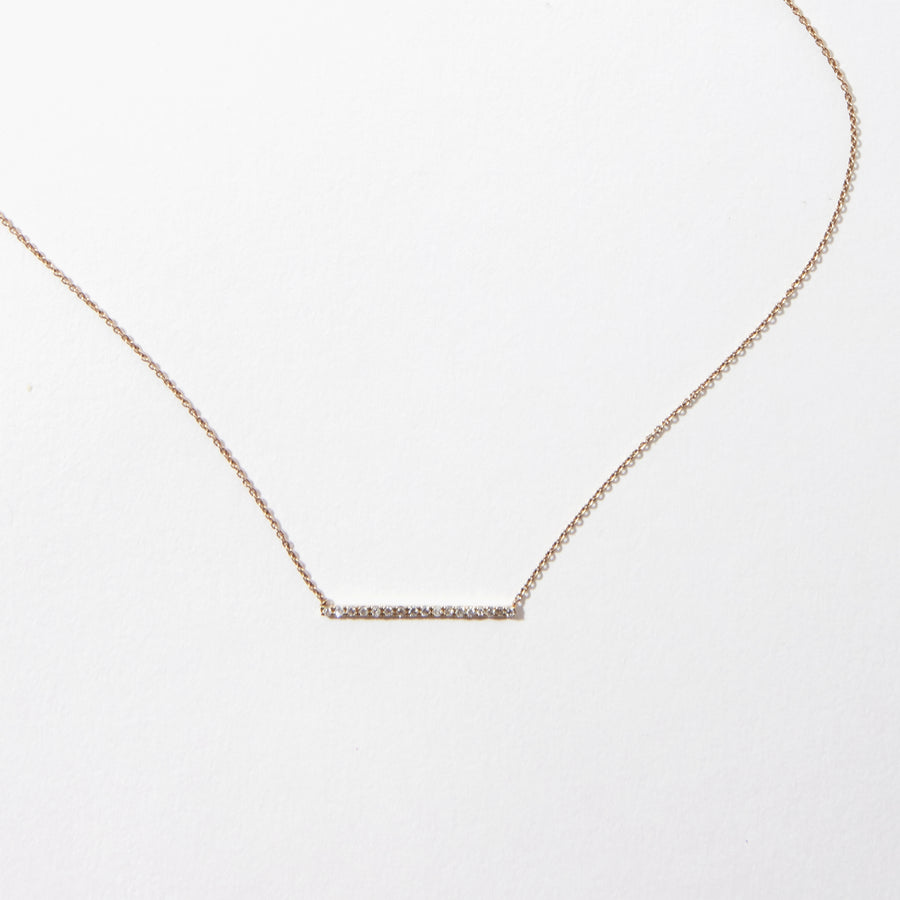 Pave Micro Diamond Necklace