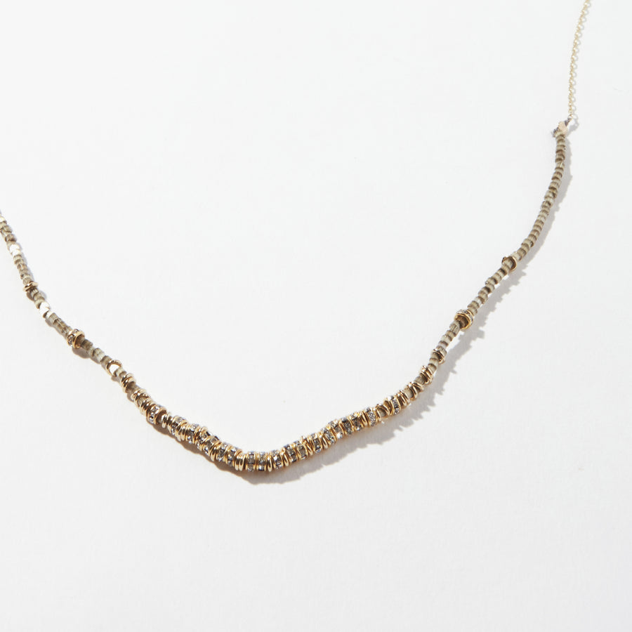 Plene Lune Crystals Long Half Necklace