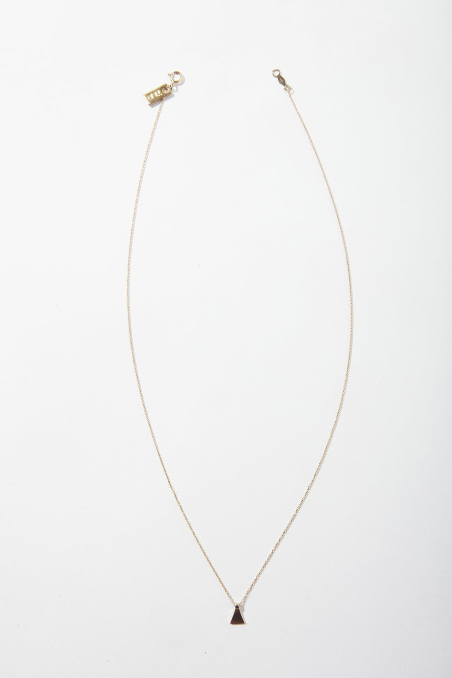Dune 14k Tiny Pyramid Necklace