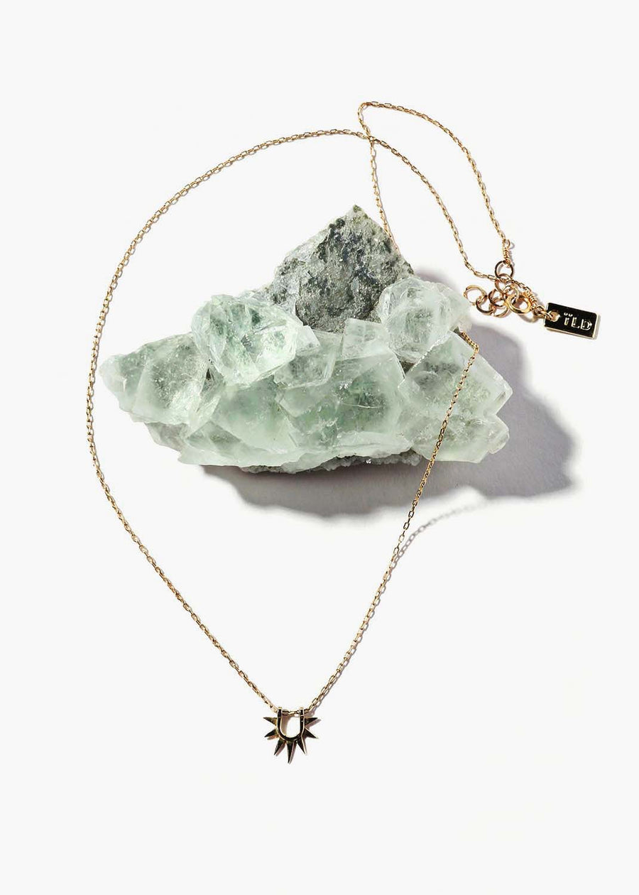 Sister Sun Rays on Chain Necklace