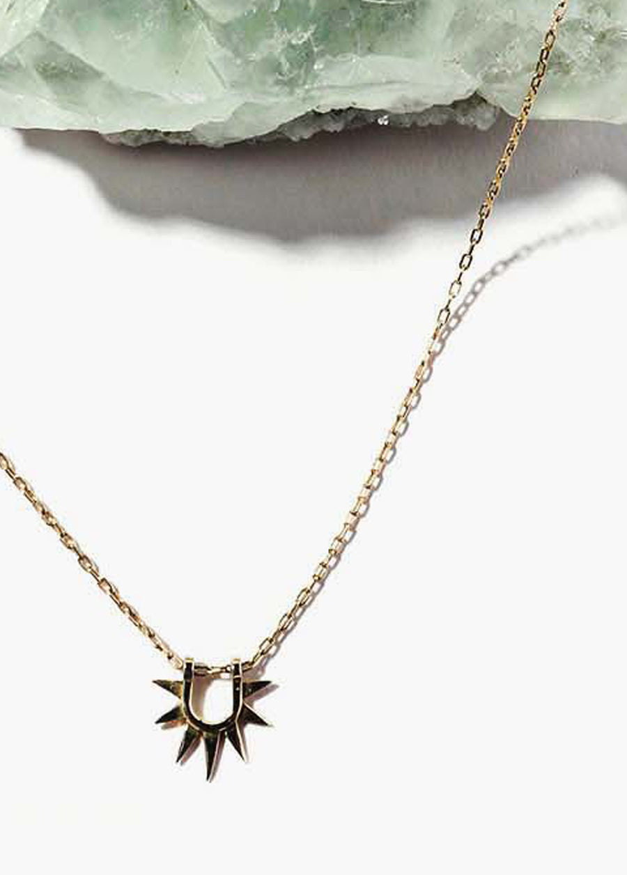 Sister Sun Rays on Chain Necklace