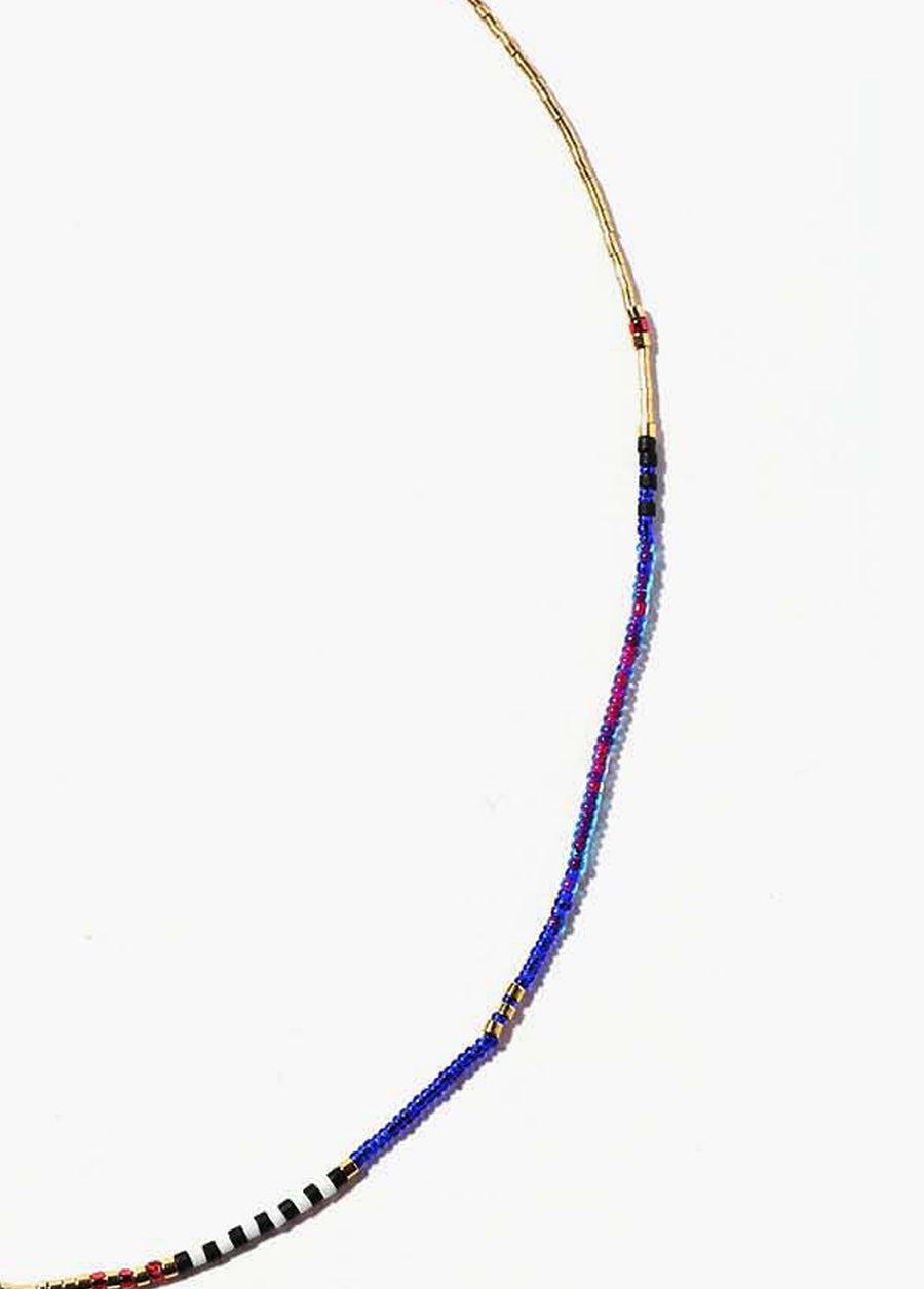 Sister Sun Rays Short Violet Necklace