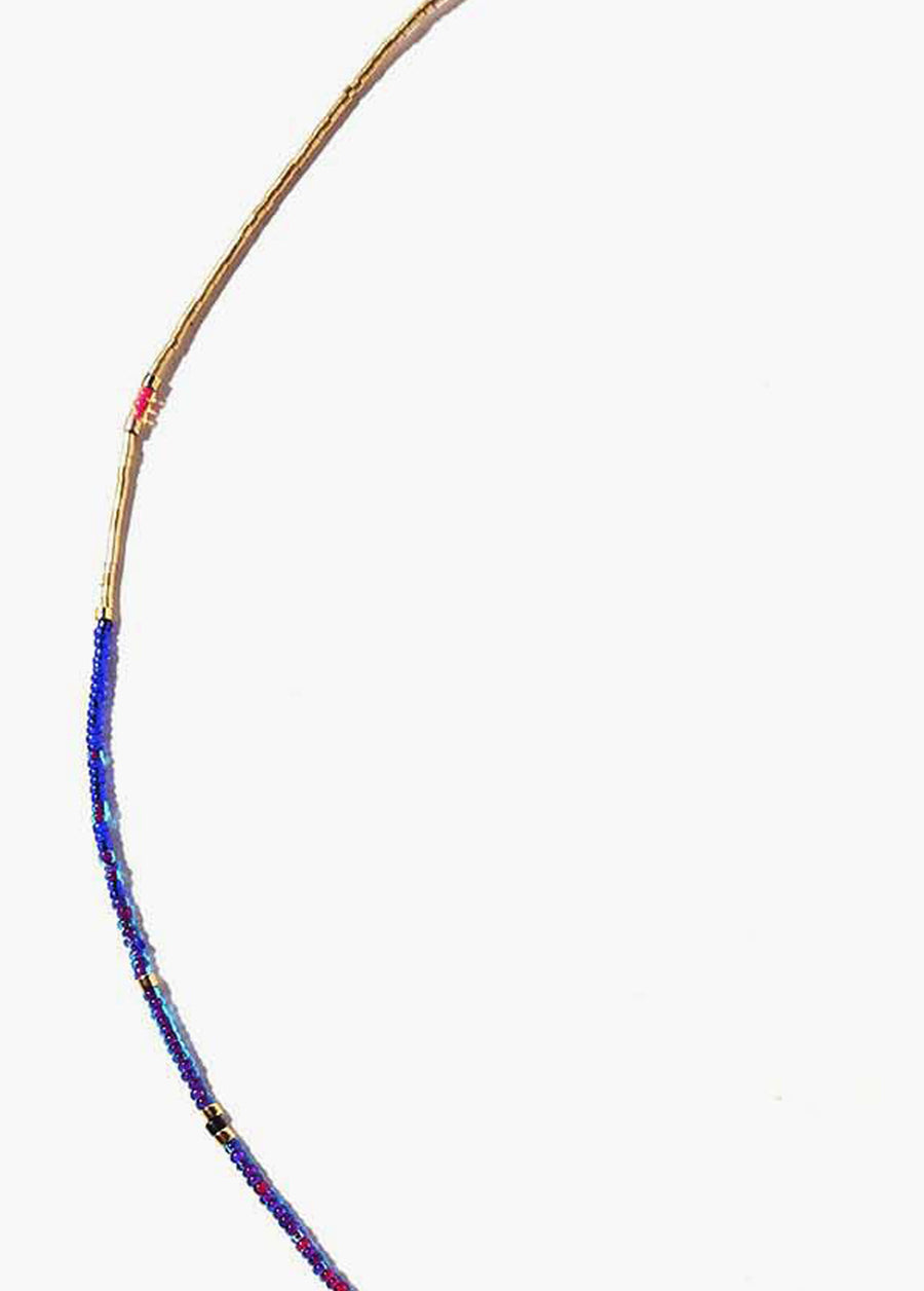 Sister Sun Rays Short Violet Necklace