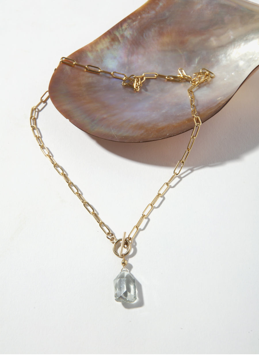 ÖNA Necklace - Green Amethyst
