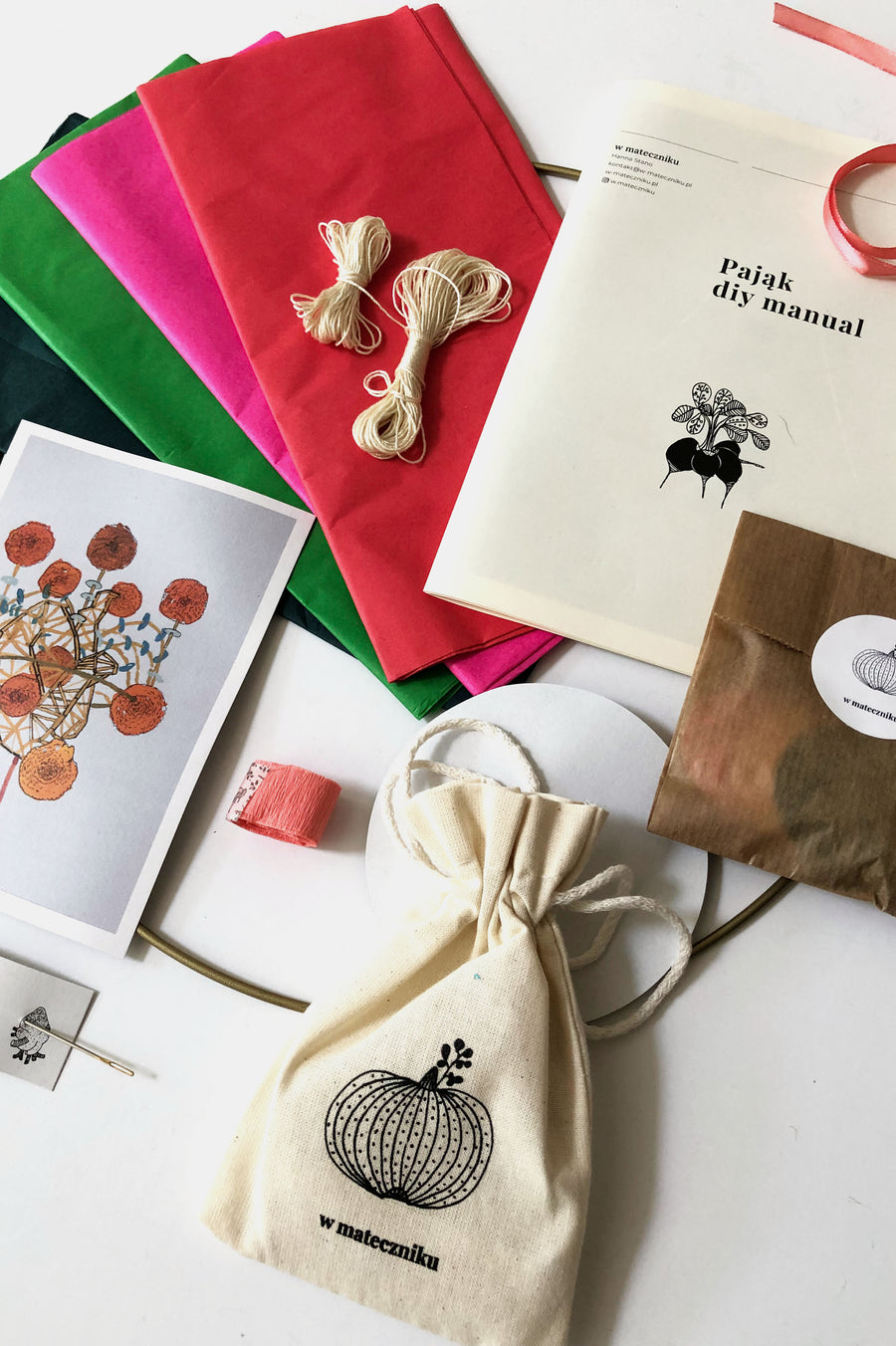 DIY Traditional Paper Mobile Kit - Poppy