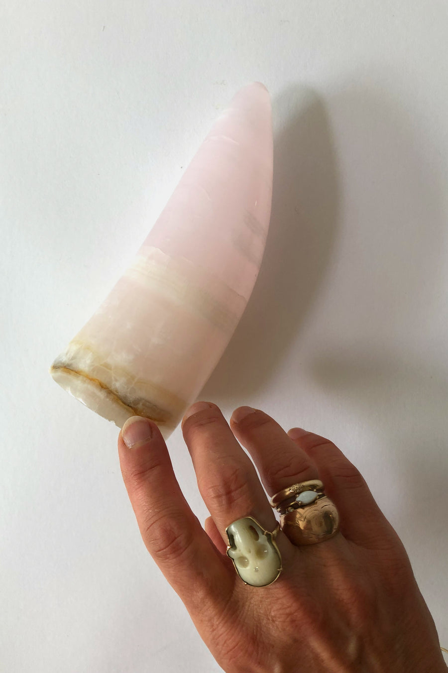 Pink Calcite Horn