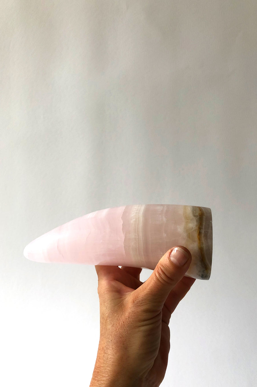 Pink Calcite Horn