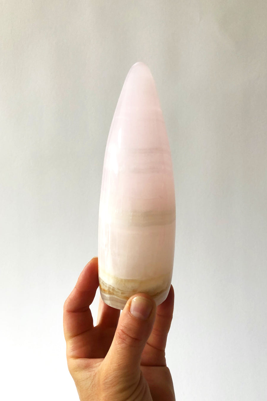 Pink Calcite Horn