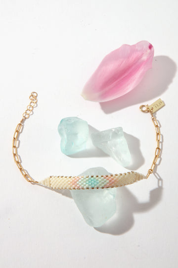 Queen & Tulip Beaded Center Bracelet