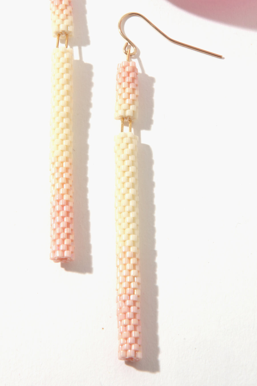 Queen & Tulip Tubes in Ombre Pink Earrings