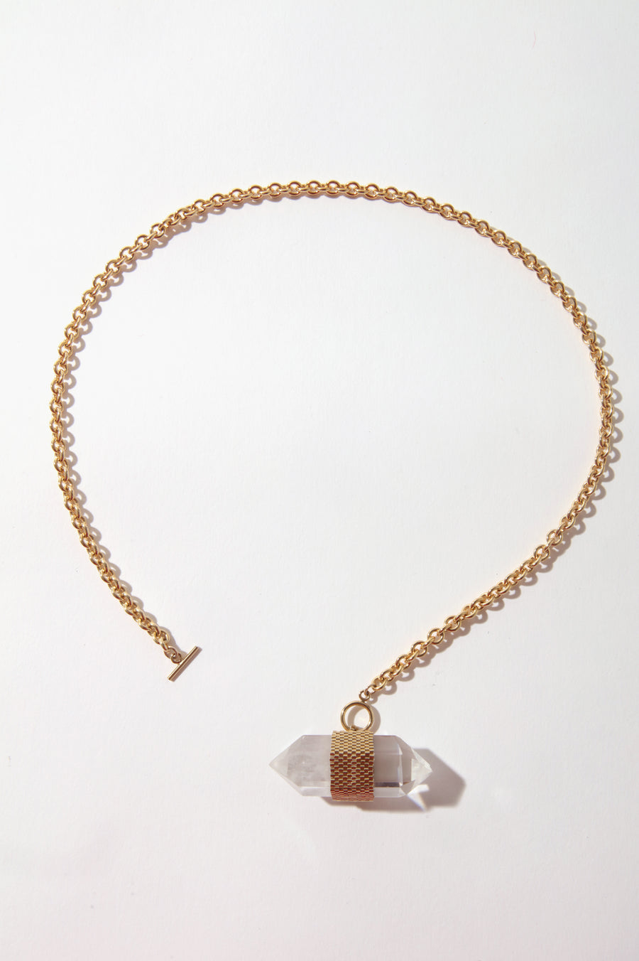Queen & Tulip Crystal Wrapped Short Necklace