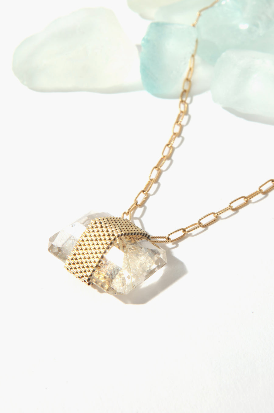 Queen & Tulip Rutilated Quartz Necklace
