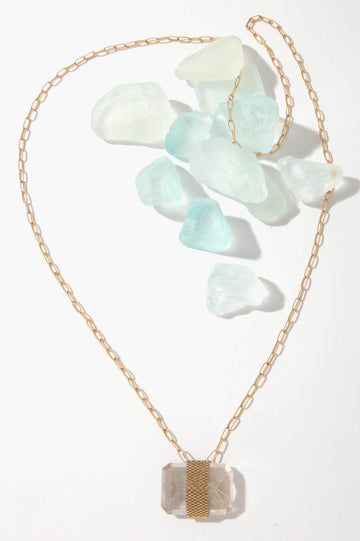 Queen & Tulip Rutilated Quartz Necklace