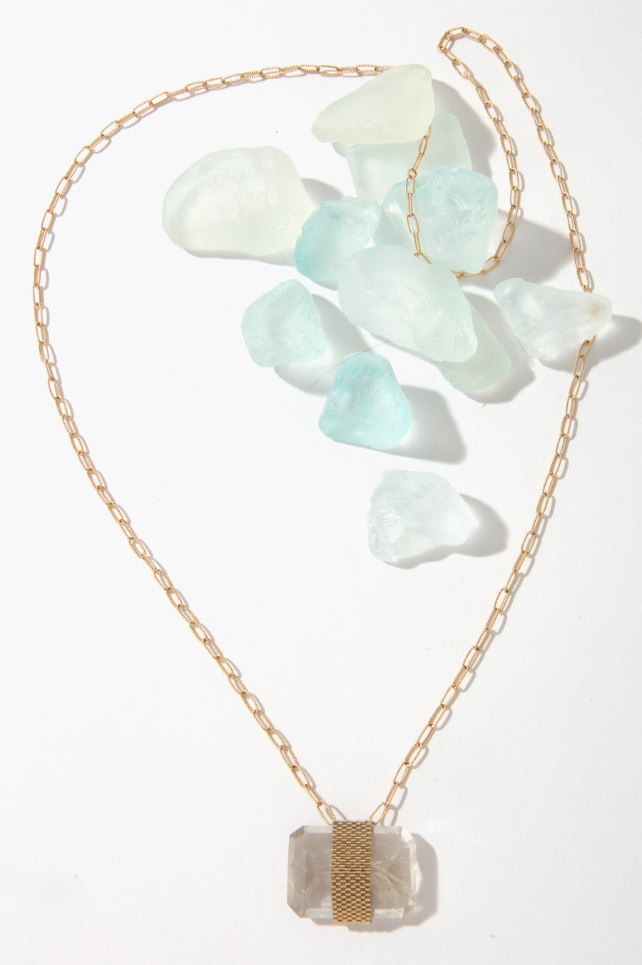 Queen & Tulip Rutilated Quartz Necklace