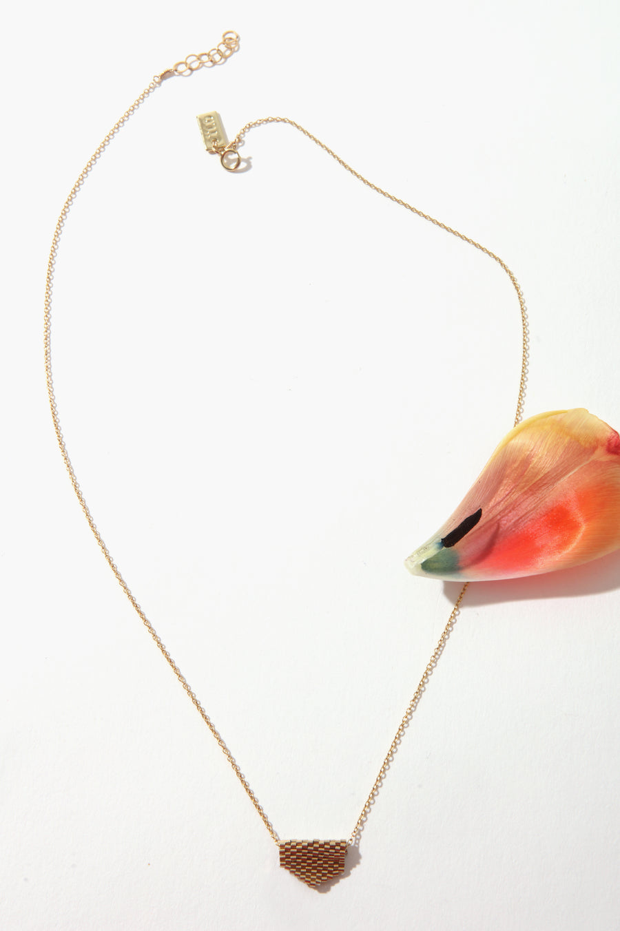 Queen & Tulip Gold Triangle Necklace