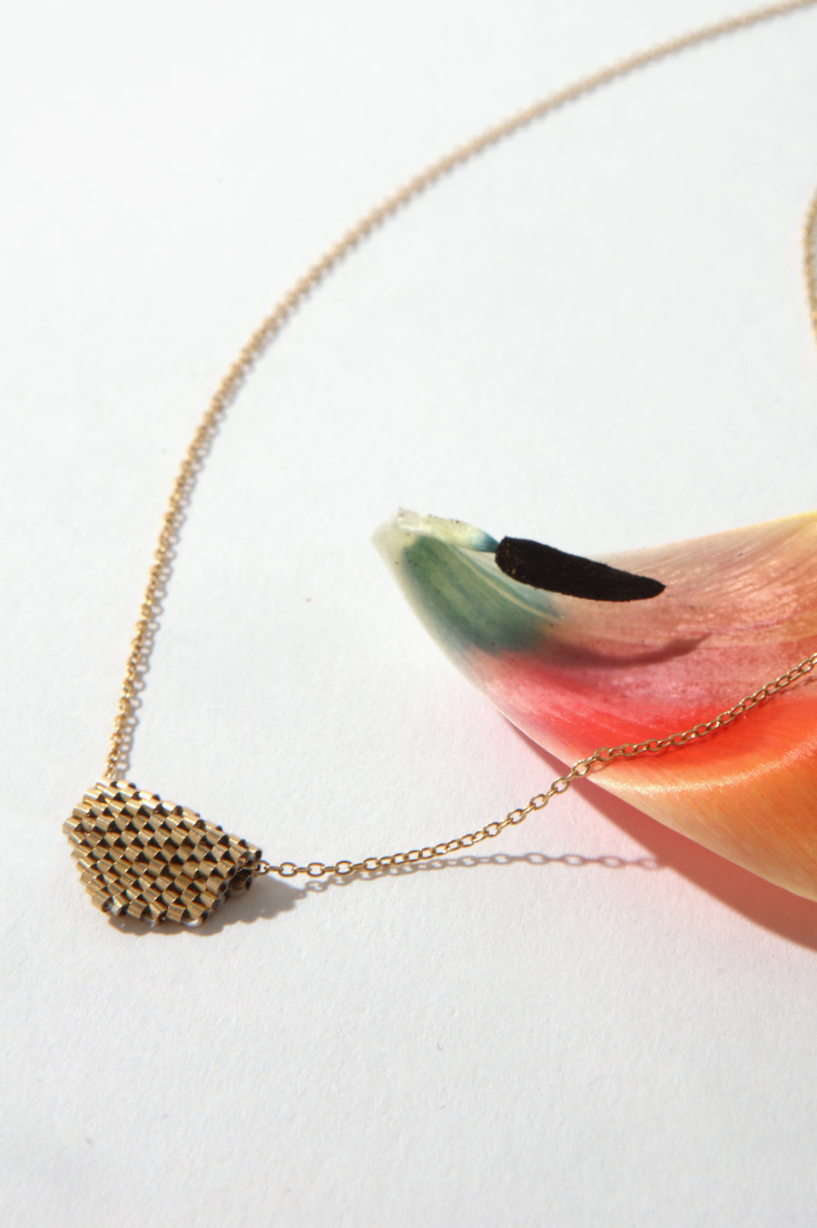 Queen & Tulip Gold Triangle Necklace