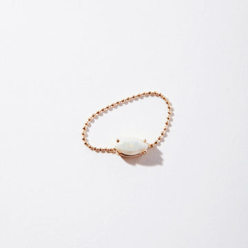 Milk & Honey 14k Opal on Chain Ring