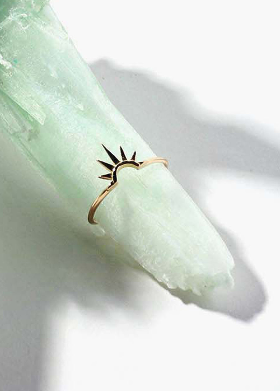 Sister Sun 14k Rays Ring