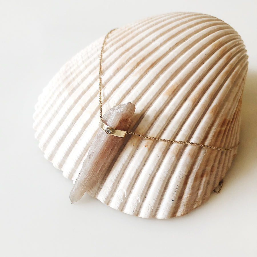 Raw Tourmaline Necklace