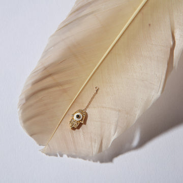 Sagrado Earring Single Drop - Hamsa