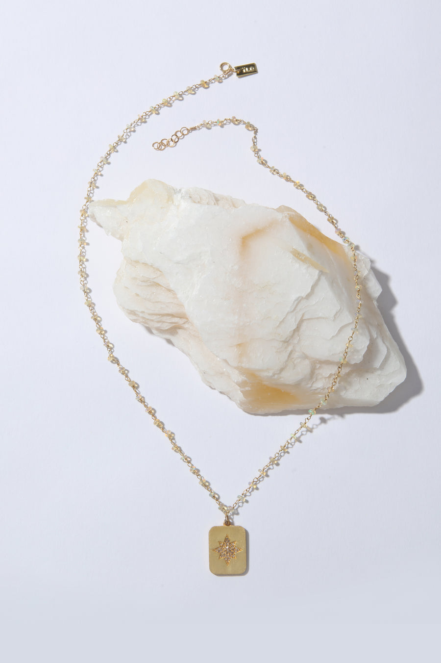 Sagrado Necklace -  Small Star Pendant on Opal