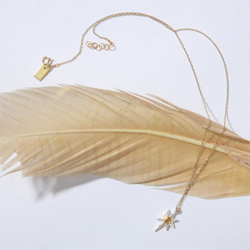 Sagrado Necklace - Silver Star and Diamond