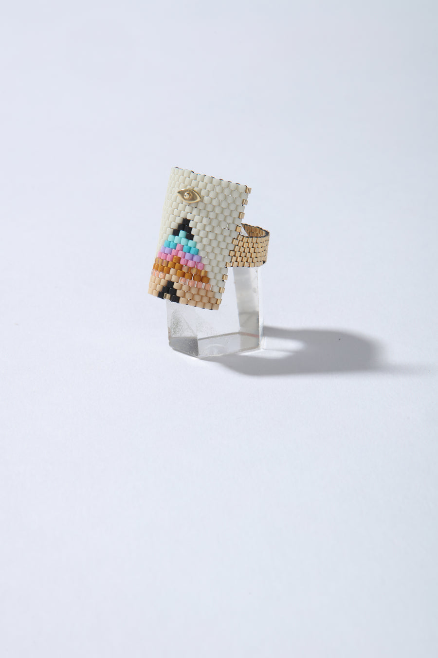 Sagrado Peyote Ring Pyramid - Bright