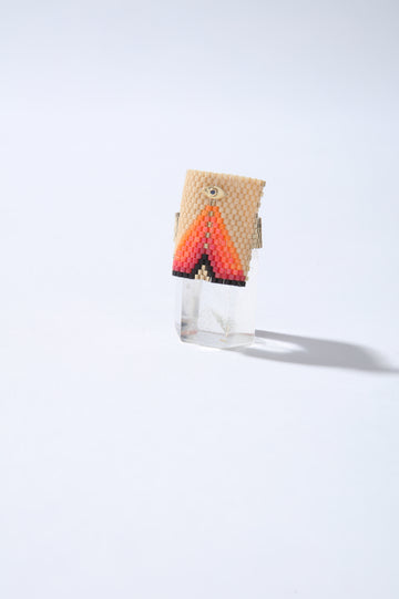 Sagrado Peyote Ring Pyramid - Fire