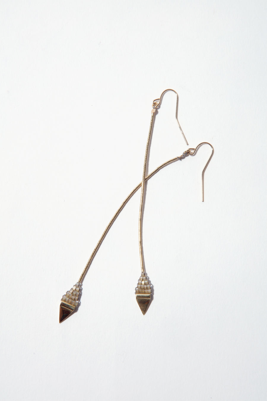 Serpent Leaf Long Earrings