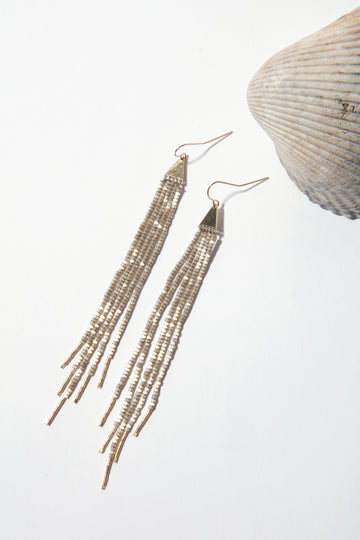 Serpent Fringe Long Earrings