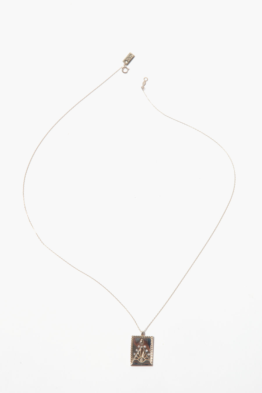 Serpent 14k Eye on the Horizon Six Diamond Necklace