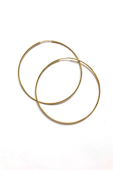 Thin 14k Hoops