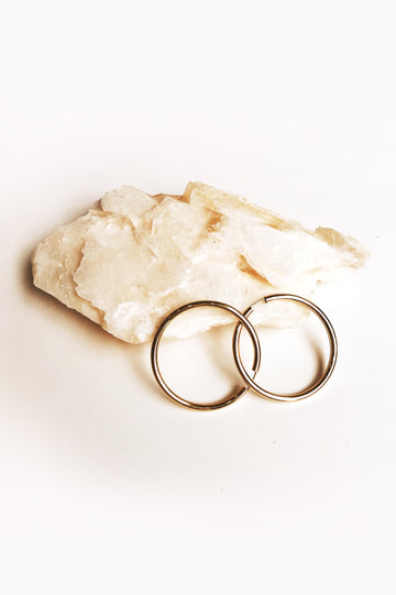 Thick 14k Hoops