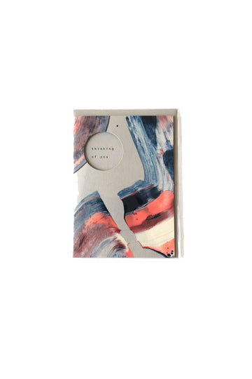 Hand Painted Card - Thinking Of You